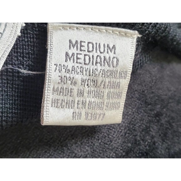 Jacqueline Ferrar Women's Black Acrylic Front Zip Sleeveless Sweater Size Medium - Picture 8 of 10